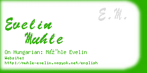 evelin muhle business card